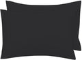 Royale Linens King Pillowcase Set Of 2 - Bed Pillow Cover - 20' X 40' -Black Pillowcases - 1800 Brushed Microfiber, Wrinkle &