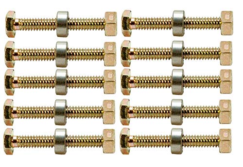 Shear Pins & Nuts Compatible With Ayp Sears Craftsman Parts 722130 1501216Ma 9524Ma 301172 301172Ma (10-Pack)