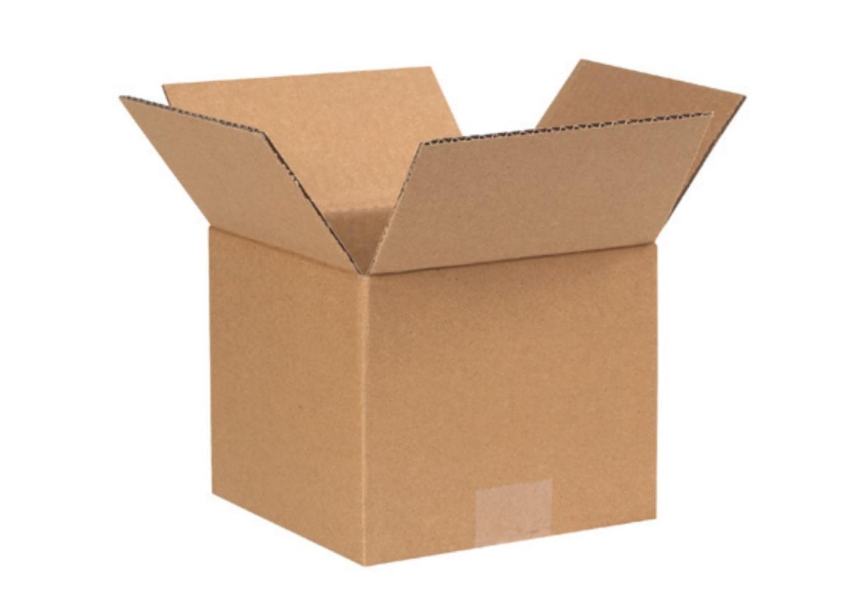 Secure Seal - 7X7X6 Pack Of 100 Corrugated Cardboard Packing Shipping Mailing Moving Carton Boxes