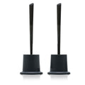 SAUBA LOOWY Highline Toilet Bowl Cleaner Brush and Holder Set, 2 Pack, Dark