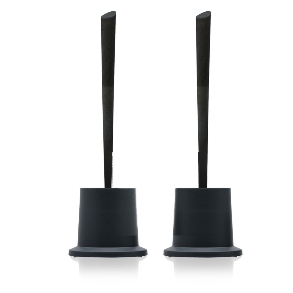 SAUBA LOOWY Highline Toilet Bowl Cleaner Brush and Holder Set, 2 Pack, Dark