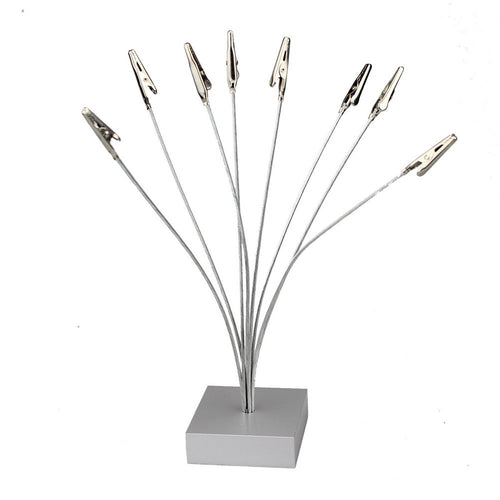 1 Piece Desktop Photo Holder, With 8 Metal Clipspicture Holdercard Holder Holder For Sticky Notespost-It Notesphotoschristmaswed