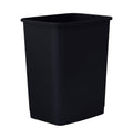 Superio Large Kitchen Trash Can 13 Gallon, 52 Qt Unlidded Waste Bin Only for Kitchen, Garage, Indoor and Outdoor Trash Can (Blac
