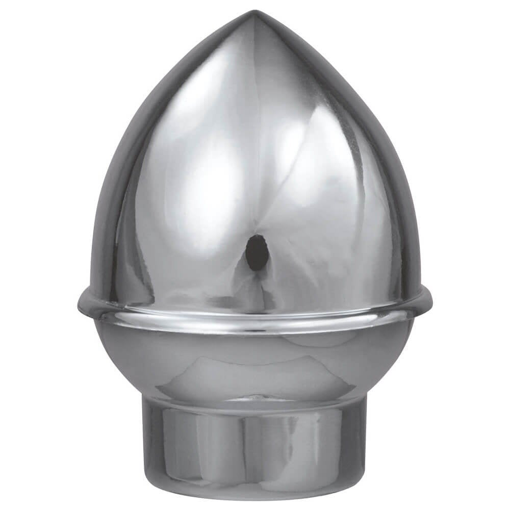 Silver Acorn End Cap Flag Pole Topper Finial (Fits 1 In. Pole)
