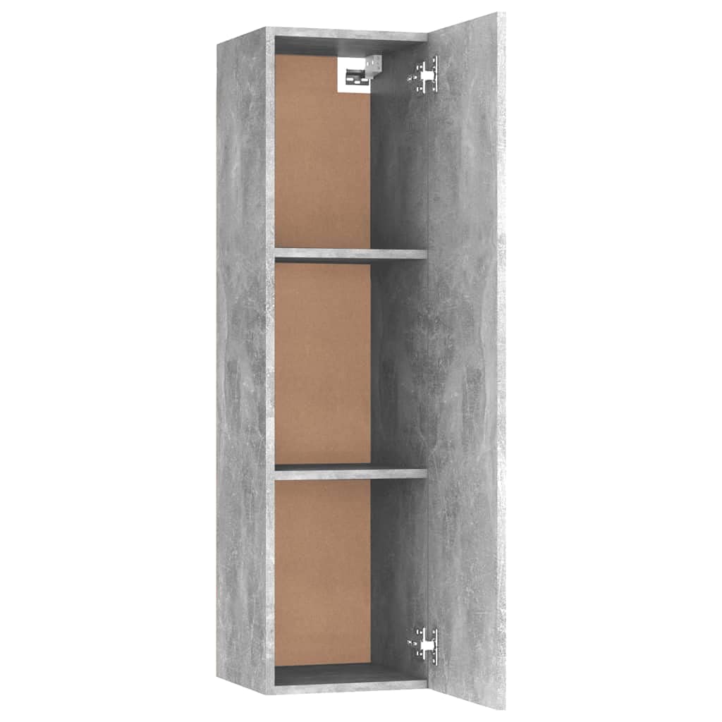 NusGear TV Cabinets 2 pcs Concrete Gray 12&quot;x11.8&quot;x43.3&quot; Chipboard