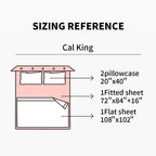 Everly Linen Sheets California King Size 100% French Stonewash Pure Linen Bed Sheets 4Pieces (1Flat Sheet,1Fitted Sheet,2Pillowc