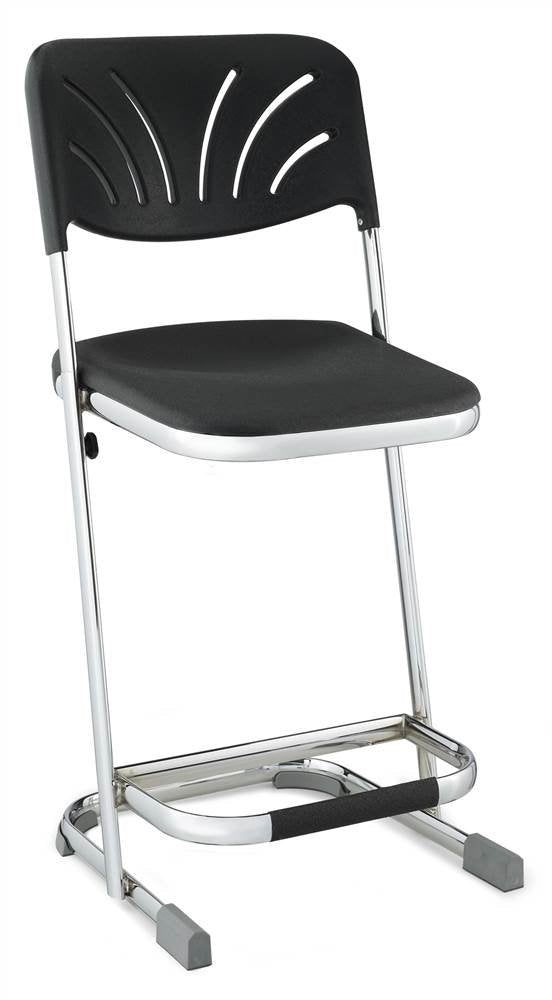 National Public Seating Elephant Z-Stool 22&quot; Stool With Blow Molded Seat And Backrest