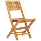 vidaXL Folding Patio Chairs Set of 6, Solid Wood Teak, Perfect for Garden and Outdoor Spaces, Scandinavian Style, Water-Resistant, Brown