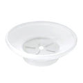 JABON BAGNO Glass Soap Dish for Bathroom Frosted Round  Pack of 1