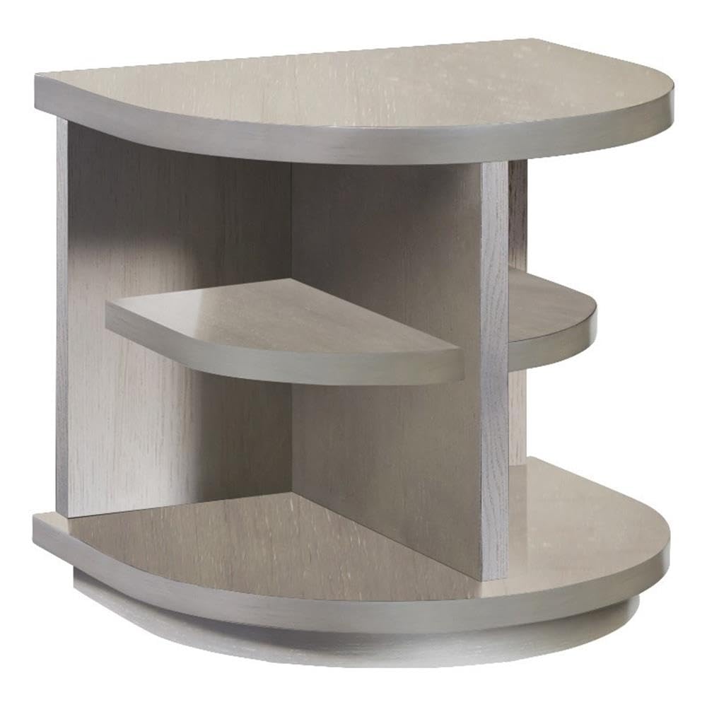 Progressive Furniture Augustine Ii End Table Pearlized Gray