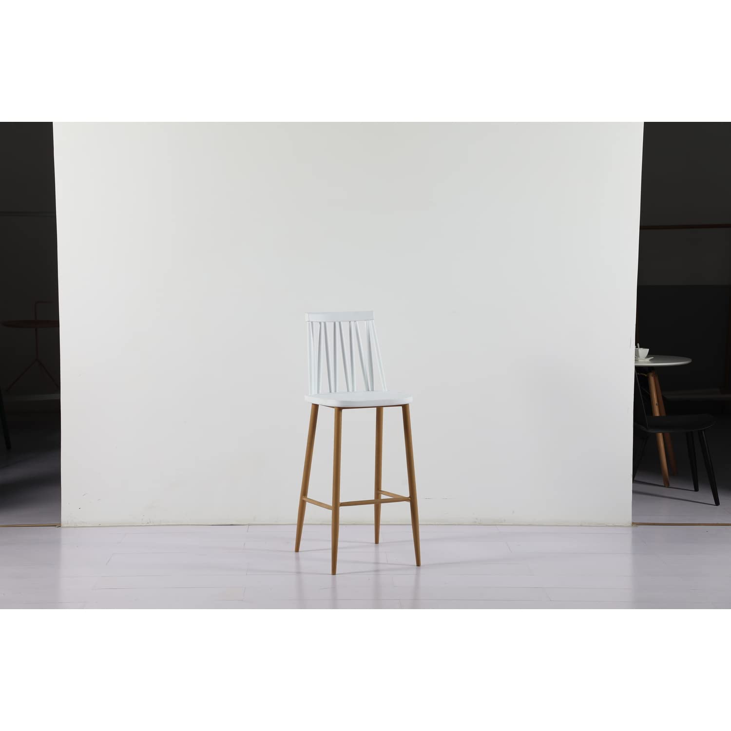 Commercial Seating Products Black Windsor Barstool Chairs