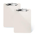 Tfdlcg Zm 2 Pcs Plastic Clipboard With Pen Holder, Standard A4 Letter Size,Thickened Clip Boards 8.5X11 Heavy Duty, Low Profile