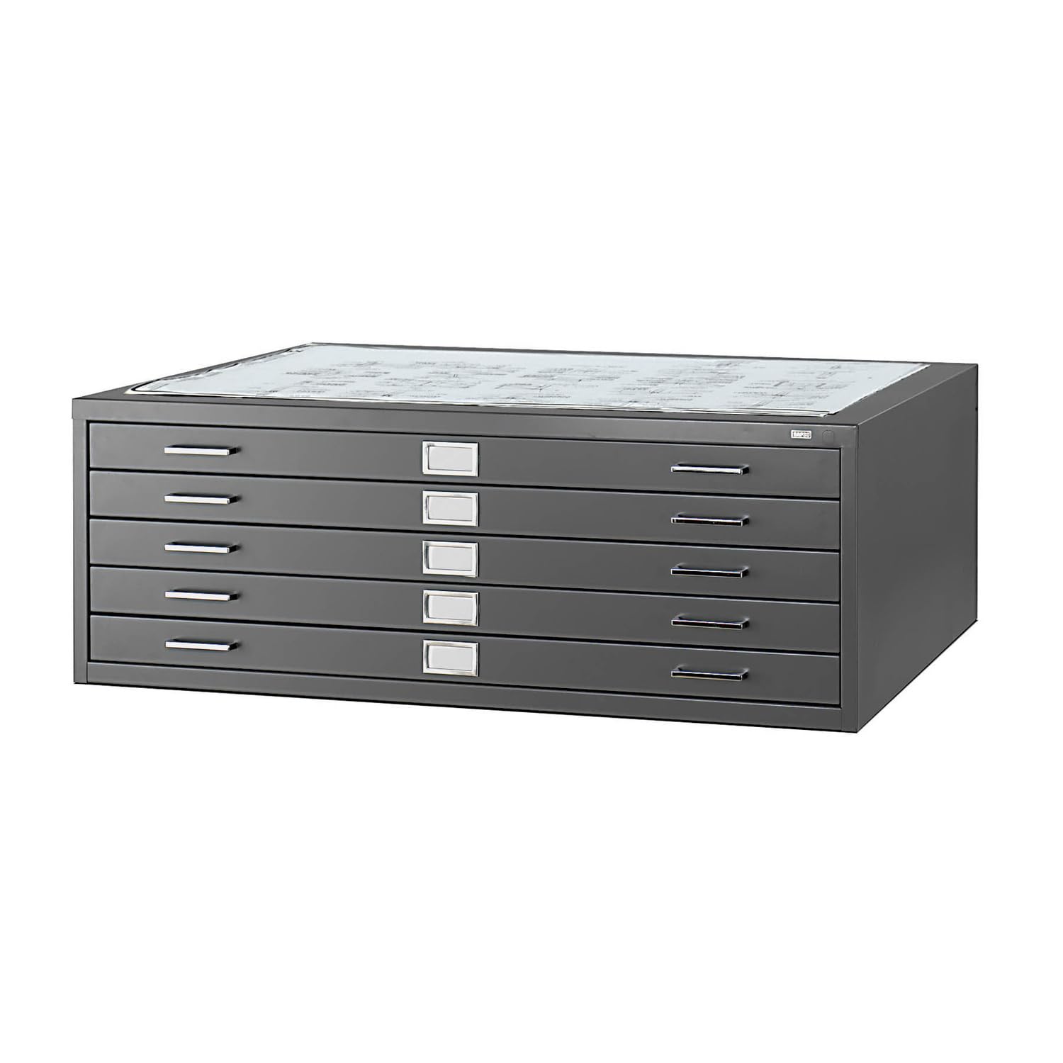 Flat File Closed Base For 4998, Steel Black