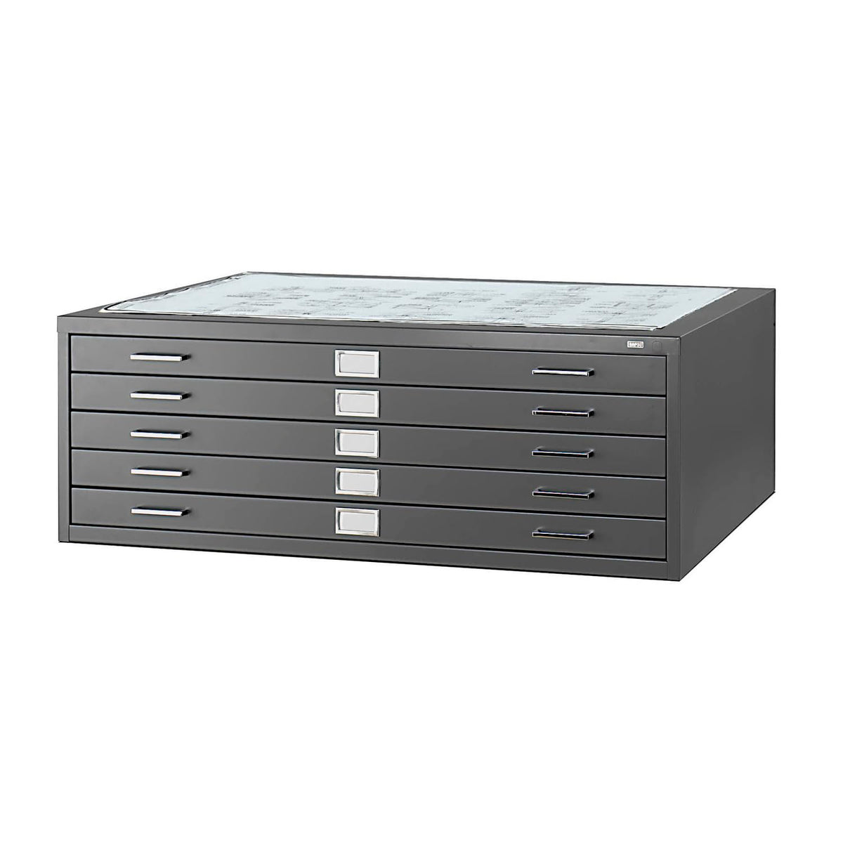 Flat File Closed Base For 4998, Steel Black