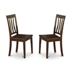 East West Furniture PFAN7-CAP-W 7 Piece Dining Set Consist of a Square Dining Room Table with Butterfly Leaf and 6 Kitchen Chairs, 54x54 Inch, Cappuccino
