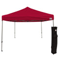 Impact 10' X 10' Pop Up Canopy Tent, Instant Shelter, Commercial Grade Steel Frame, Includes Roller Bag, Red
