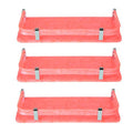 STIMULUS Acrylic Wall Mount Bathroom Shelf with Marble Patti Marble Pink Size6x18 (Set of 3 pcs)