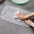MAXADIL Mini Hand Wash AntiSkid Laundry Water Saving Washboard Scrubbing Pad for Kid Clothes Shirts Hand Towels for Home with S