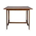 Casual Home Solid Wood Flip-Top Folding Console To Dining Convertible Table