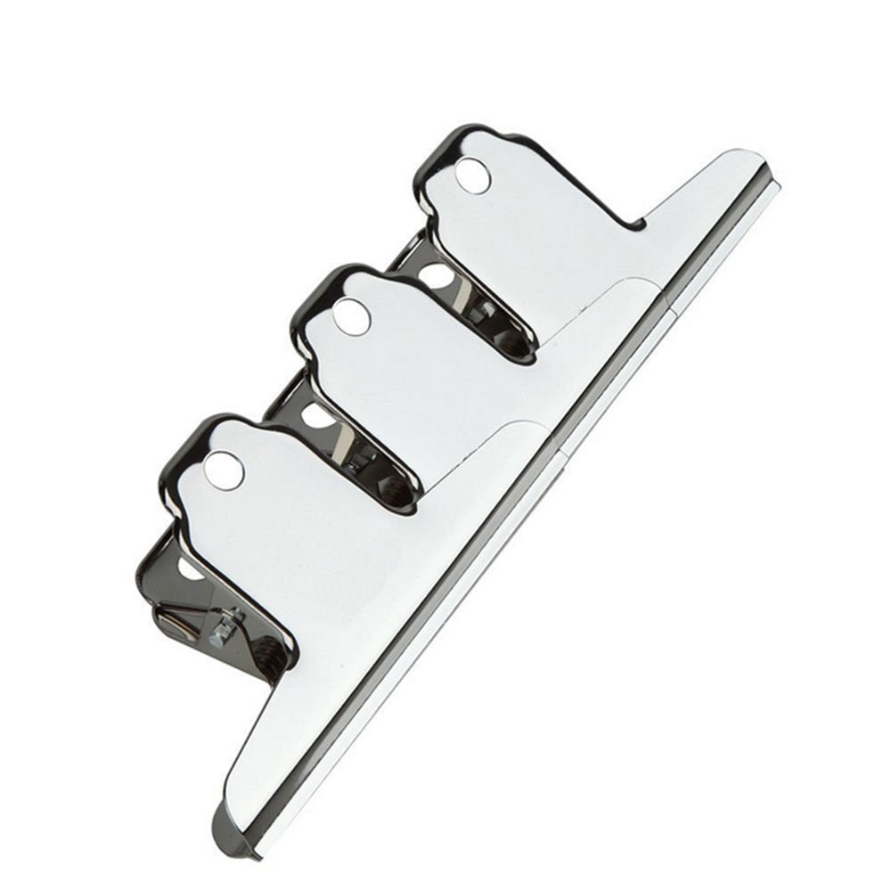 Daycount Pack Of 3 Bulldog Clips 3 Inch, Stainless Steel Large Metal Hinge Clips, Money File Binder Clips For Pictures, Photos,