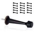 Kovosch 16 Pack Solid Rigid Door Stops - Heavy Duty Door Stoppers Wall Protector With Soft Rubber Tips, Oil Rubbed Bronze