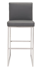 Zuo Genoa Barstool Gray