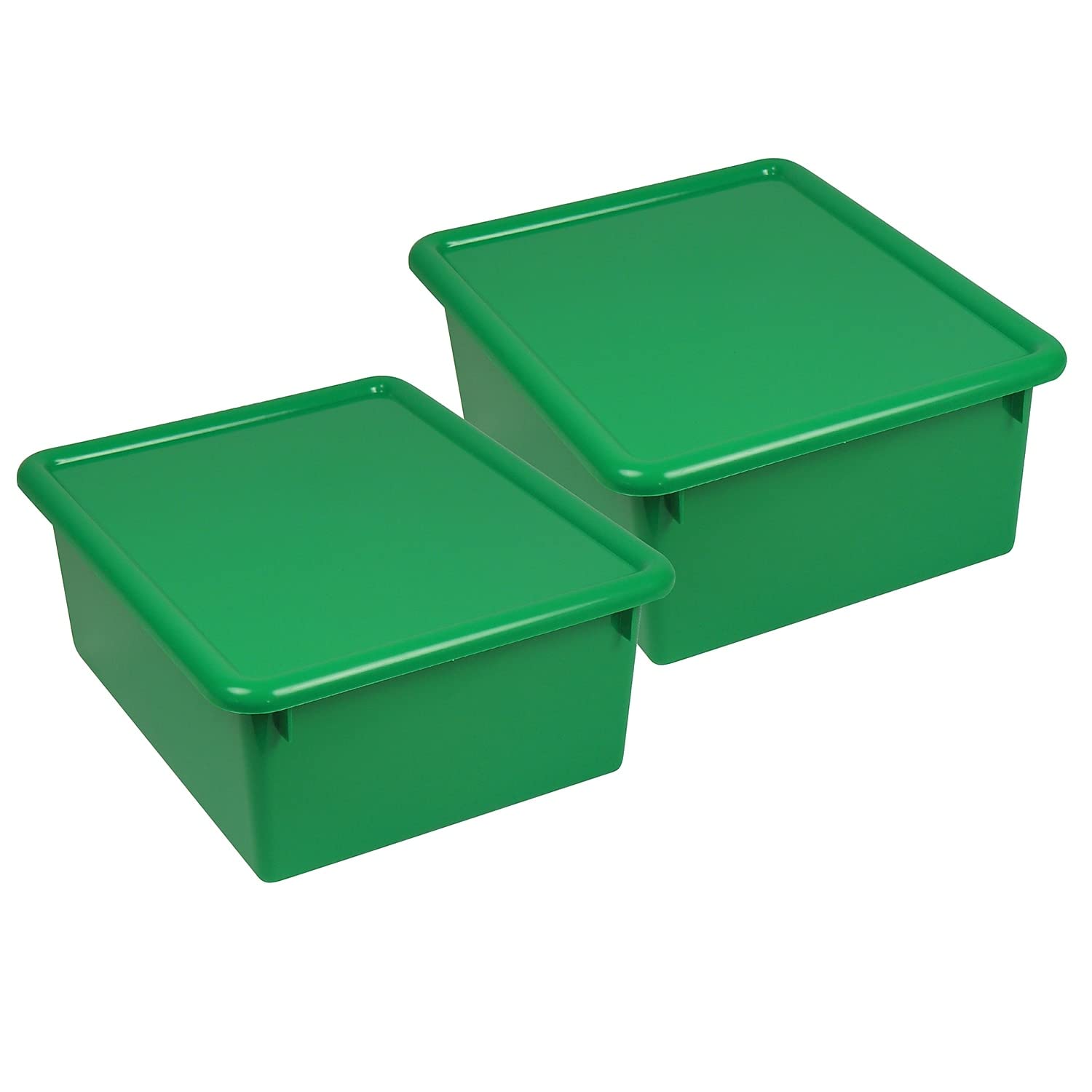 Romanoff Products ROM16005-2 Stowaway Green Letter Box with Lid44; 13 x 10.5 x 5 in. - 2 Each