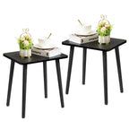 Foraofur Black End Tables Set Of 2, Modern Boho End Table For Living Room Bedroom, Small Side Table For Small Spaces With Stable Structure, Easy Assembly
