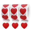 Vuzvuv 1500 Labels Red Heart Stickers 1 Inch Heart Coding Shape Paper Labels For Valentine'S Day Wedding Anniversaries Invitatio