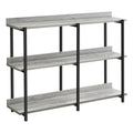 Monarch Specialties I 2217 Accent Table, Console, Entryway, Narrow, Sofa, Living Room, Bedroom, Metal, Laminate, Grey, Black, Contemporary, Modern