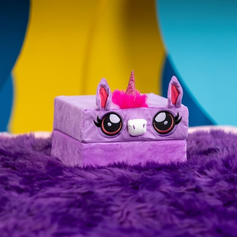 Pillow Cube Kid Cube - Toddler Pillow, Animal Pillows For Kids, Plush Pillows For Sleeping, Plushies, Memory Foam - Crystal, Uni