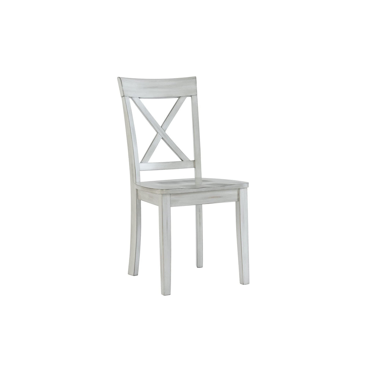 Benjara Bm239757 37 X 18 X 20.5 In. Wooden Dining Chair With X-Shaped Back, White - Set Of 2