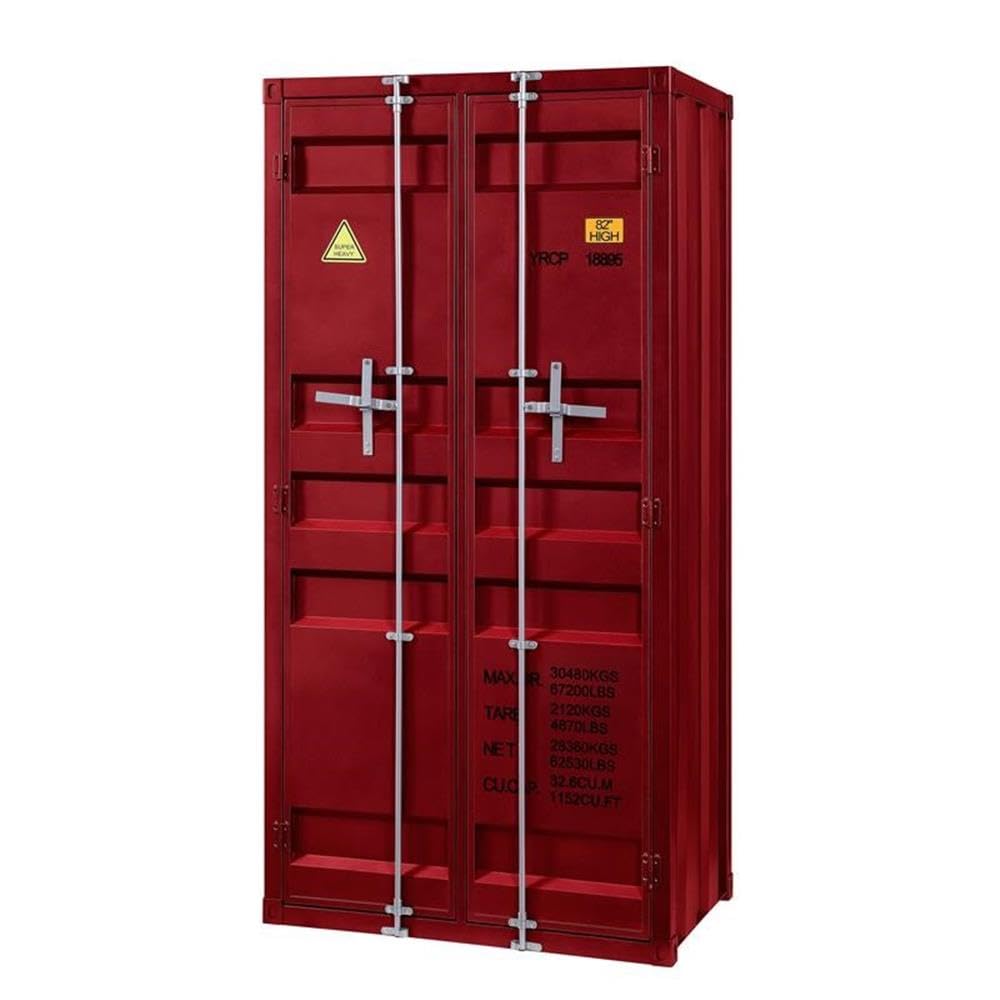 Acme Cargo Wardrobe (Double Door) in Red