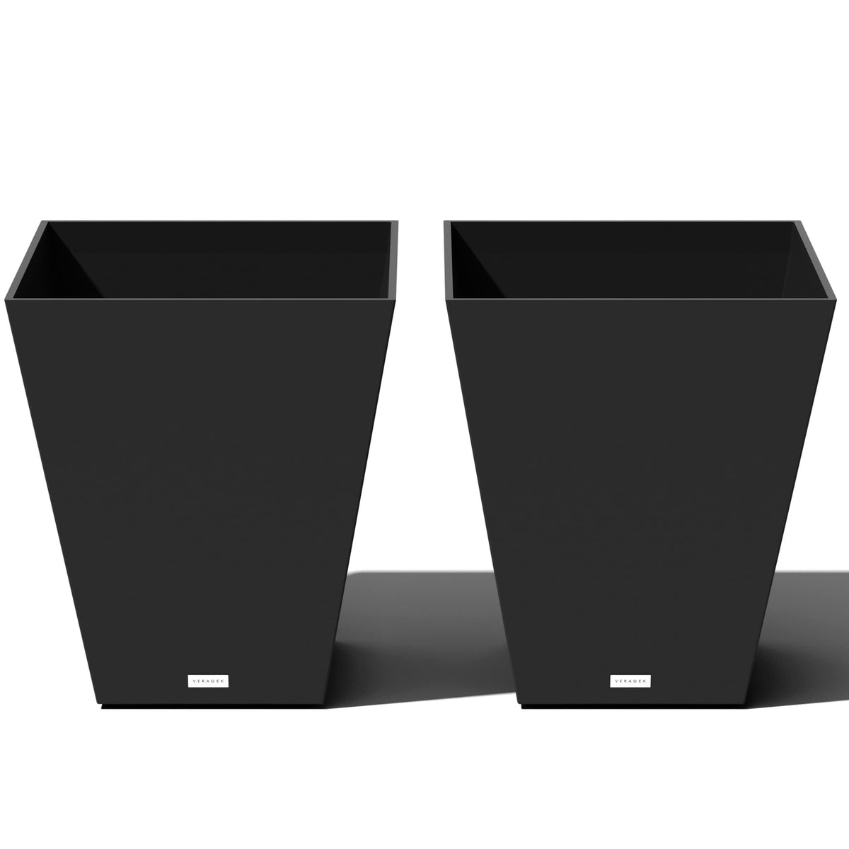 Veradek Pure Series Nobleton Plastic Planter - Large Pots For Indoor Or Outdoor Porch/Patio  Durable All-Weather Use With Draina