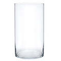 Royal Imports Flower Glass Vase Decorative Centerpiece for Home or Wedding - Cylinder Shape, 12 Tall, 6 Opening, Clear