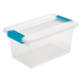 Sterilite Medium Clip Box Stackable Storage Bin with Latching Lid for Home, Office, School, Organize Paper, Notebooks, Crafts, C