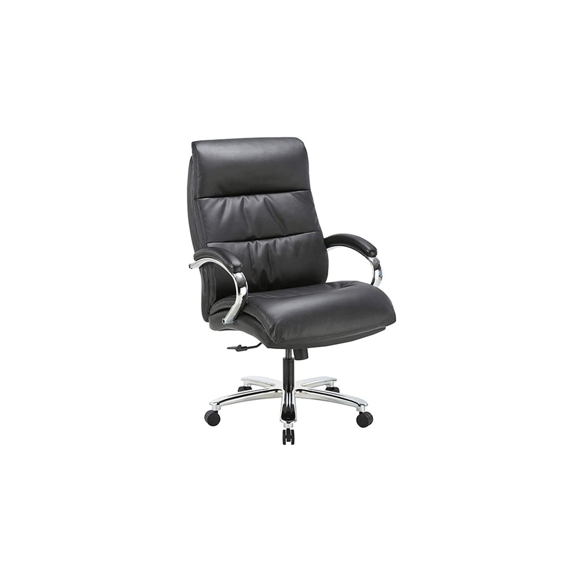 Milo Big and Tall Black Bonded Leather Office Chair