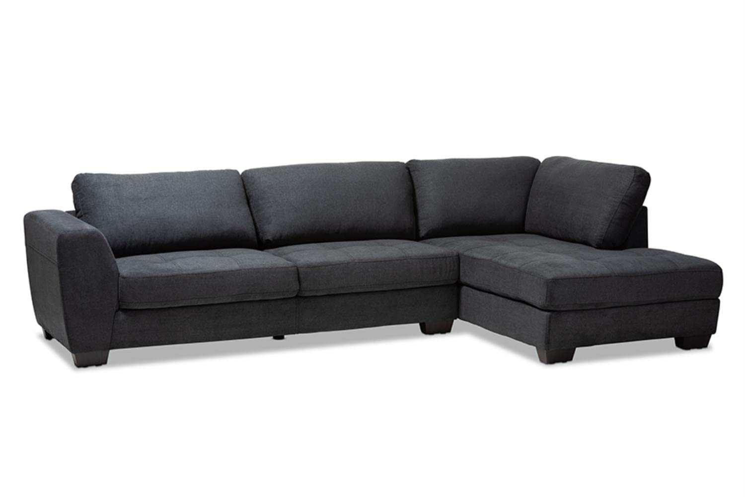 Baxton Studio Petra Sectional Sofa - Thumbnail 2