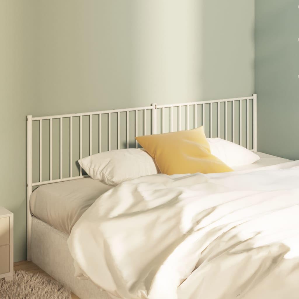 vidaXL Classic 76" Steel Headboard in Black - Robust Construction, Excellent Back Support, Easy to Assemble, Durable Powder Coated Finish