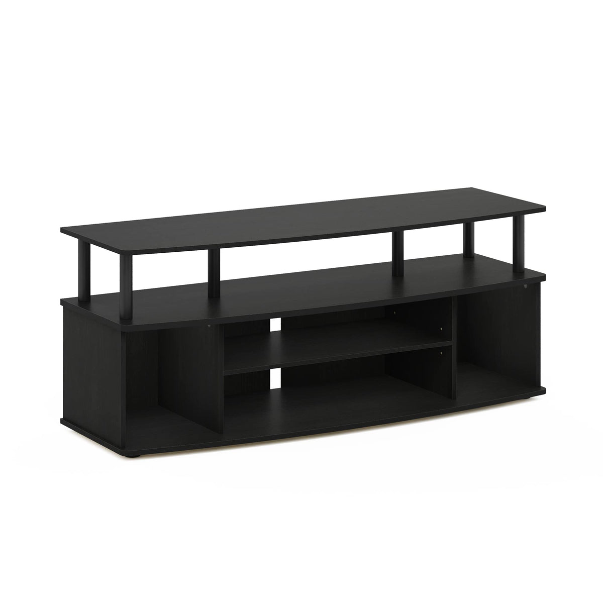 Furinno Jaya Large Entertainment Center Hold up to 55-in TV, Inches, Blackwood