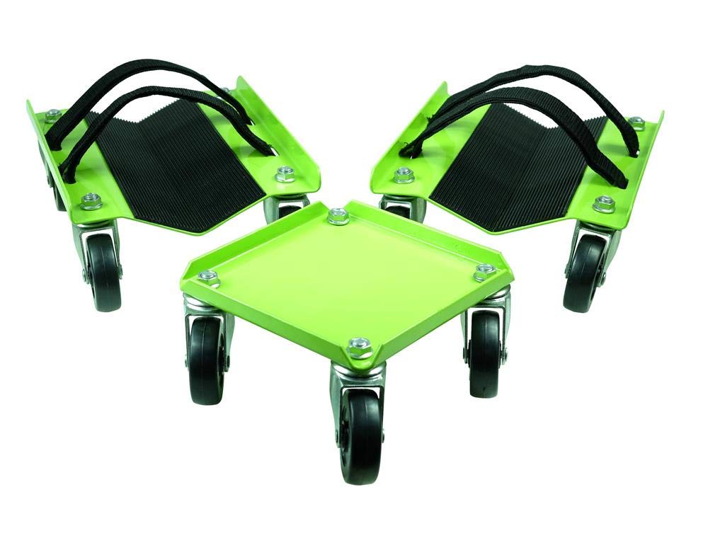 KASTFORCE Snowmobile Dolly Heavy Duty Carries up to 1500 lbs (682 kg) V-Slide with 2.5    PVC Swivel Casters Rubber Pad Protecti