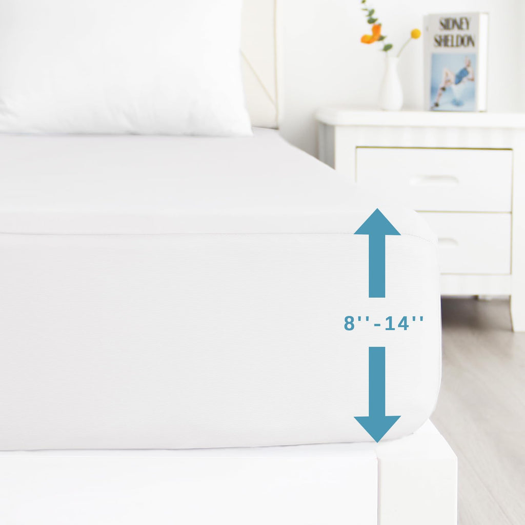 Biloban Twin Fitted Sheet 4 Pack, Twin Bedding Fitted Sheets Only With Deep Pocket Up To 14'', Bottom Sheet, Shrinkage & Stain R