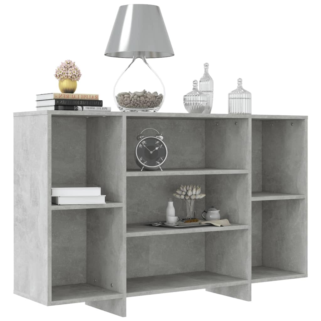 vidaXL Sideboard Concrete Gray 47.2&quot;x11.8&quot;x29.5&quot; Chipboard