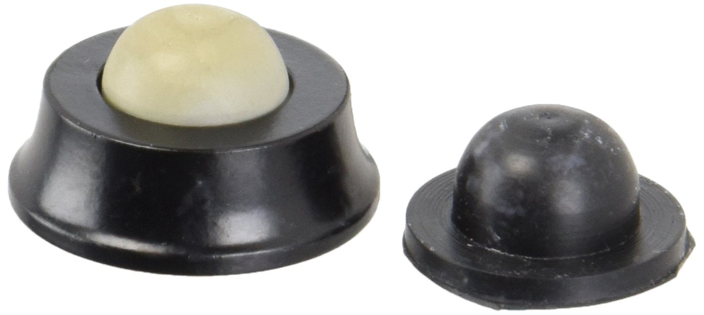 Idh By St. Simons 13045-019 Professional Grade Quality Genuine Solid Brass Wall Door Bumper, Matte Black