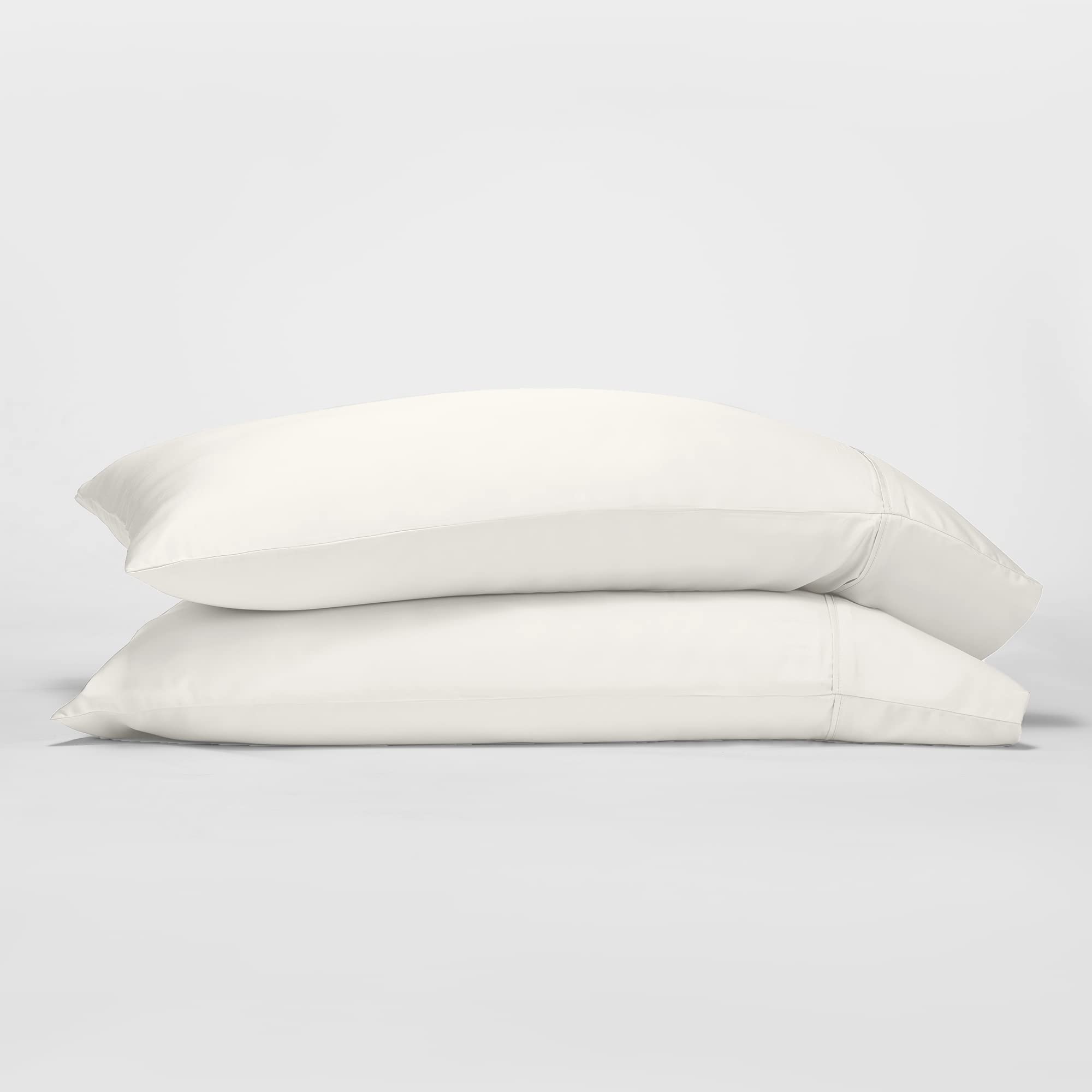 Gokotta Soft Pillow Cases King Size Set Of 2, Luxury Silky Cooling Pillow Cases For Hot Sleepers, 100% Rayon Derived From Bamboo