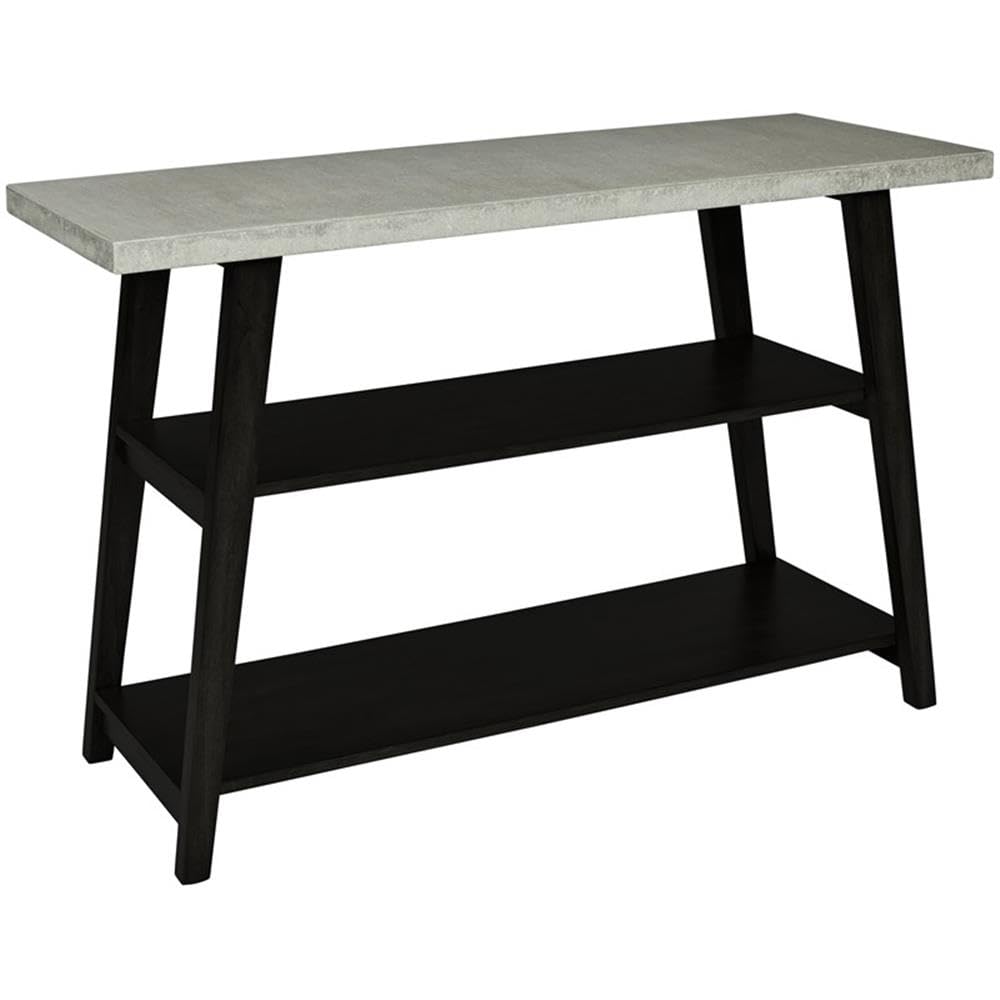 Progressive Furniture Jackson II Sofa/Console Table, Concrete Gray/Black