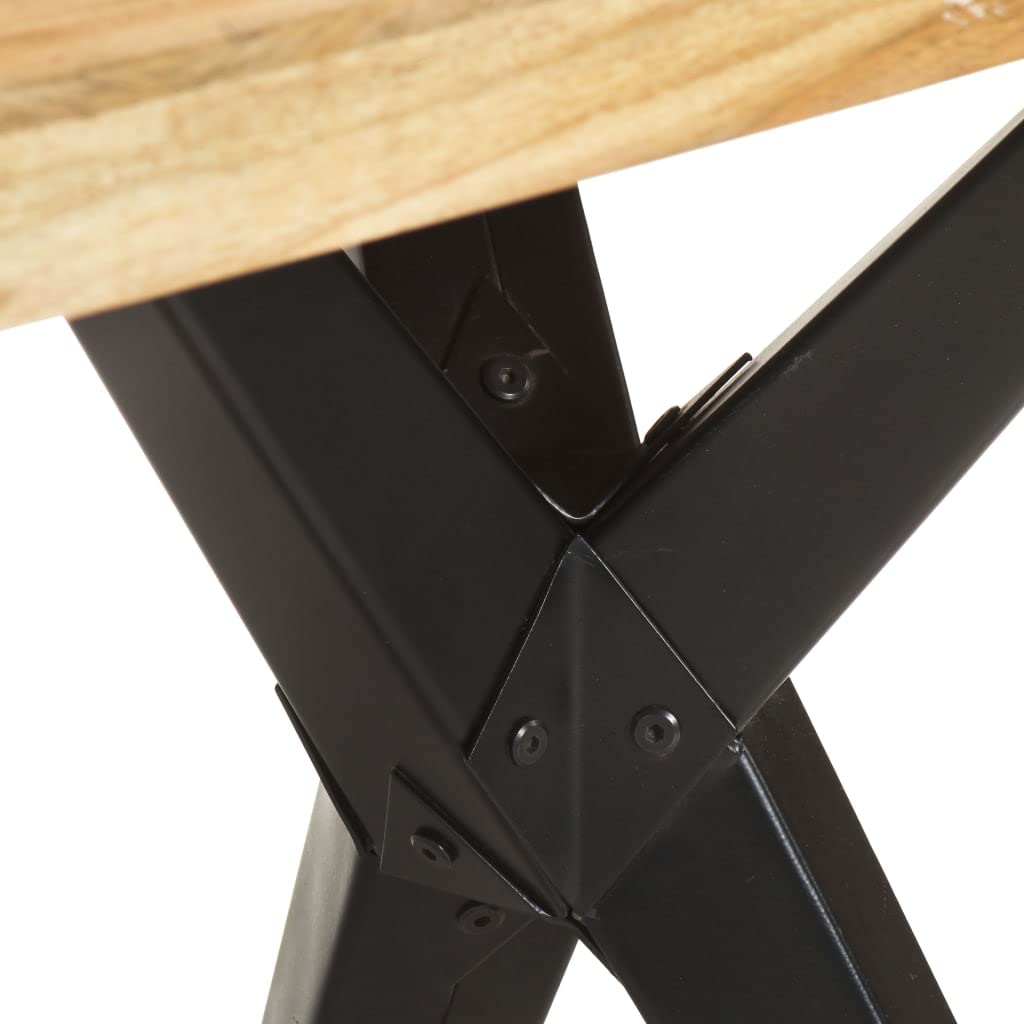 vidaXL Dining Table 140x70x76 cm Solid Acacia Wood