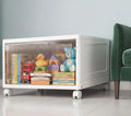 Mechdel Stackable Storage Box With Wheels,Cabinet, Collapsible Organiser, Bedroom, Books,Cabinets For Living Room/Book Organiser