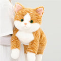 Leahaoe Weighted Stuffed Cat 19 ' 2Lbs, Realistic Cat Stuffed Animal For Kids And Adutls, Soft Orange Weighted Plush Animal Pil