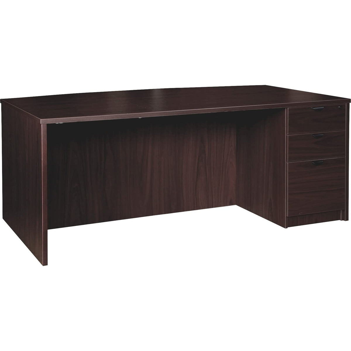 Lorell Prominence 2.0 Espresso Laminate Box/Box/File Right-Pedestal Desk